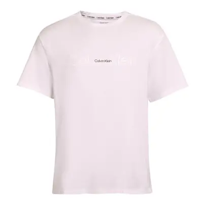 Calvin Klein EMB ICON LOUNGE-S/S CREW NECK Pánské tričko, bílá, velikost