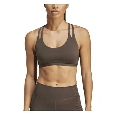 adidas AEROIMPACT LUXE TRAINING LIGHT-SUPPORT BRA Dámská sportovní podprsenka, hnědá, velikost