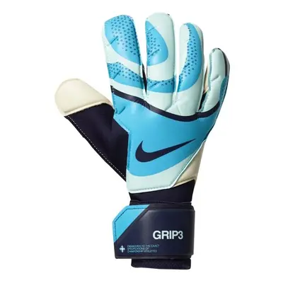 Nike GRIP3 Pánské brankářské rukavice, světle modrá, velikost