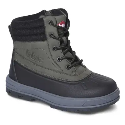 Lee Cooper WINTER K Dětská zimní obuv, khaki, velikost