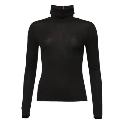 Tommy Hilfiger MERINO ROLL-NK SWEATER Dámský rolák, černá, velikost