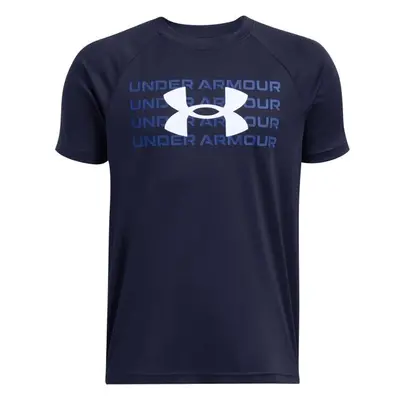 Under Armour TECH LOGO Chlapecké triko, tmavě modrá, velikost