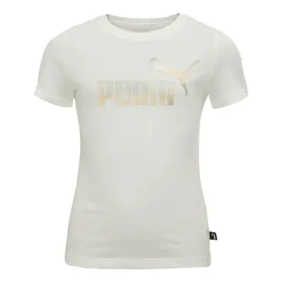 Puma ESSENTIALS + SUMMER DAZE TEE G Dívčí triko, bílá, velikost