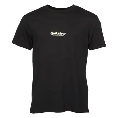 Quiksilver SIMPLE LETTRING SS Pánské triko, černá, velikost