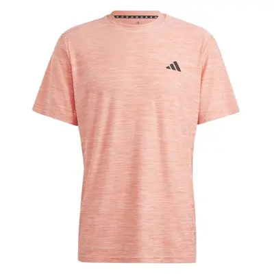 adidas TRAIN ESSENTIALS TEE Pánské tréninkové tričko, oranžová, velikost