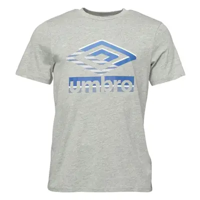 Umbro GLITCH GRAPHIC TEE Pánské triko, šedá, velikost