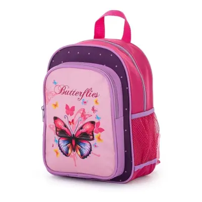 Oxybag KID BACKPACK BUTTERFLY Předškolní batoh, růžová, velikost