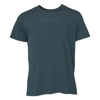 Calvin Klein S/S CREW NECK Pánské pyžamové triko, tmavě modrá, velikost