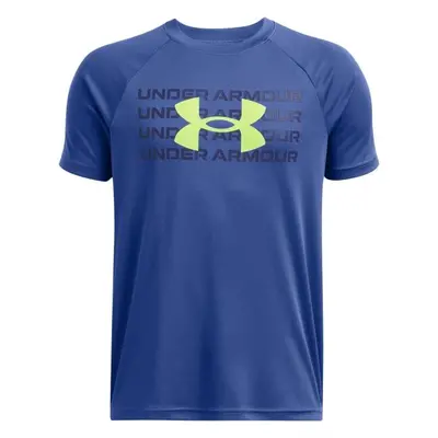 Under Armour TECH LOGO Chlapecké triko, modrá, velikost