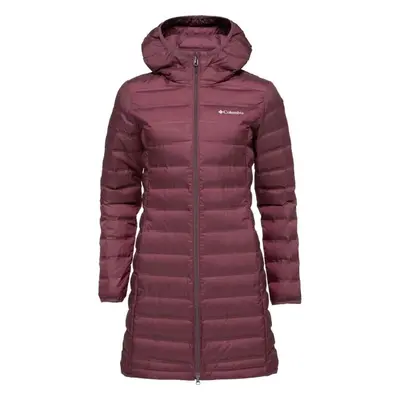 Columbia LAKE II DOWN LONG HOODED JACKET Dámská zimní bunda, vínová, velikost