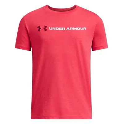 Under Armour WORDMARK Chlapecké triko, červená, velikost