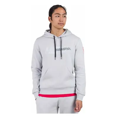 Rossignol HERO HOODIE Pánská mikina, šedá, velikost