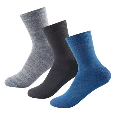 Devold DAILY MERINO MEDIUM SOCK 3PK Unisex ponožky, šedá, velikost