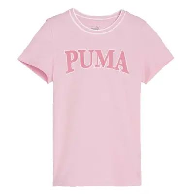 Puma SQUAD TEE G Dívčí triko, růžová, velikost