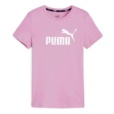 Puma ESSENTIALS LOGO TEE G Dívčí triko, růžová, velikost