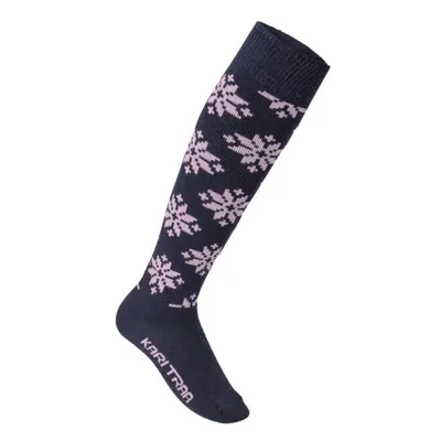 KARI TRAA ROSE WOOL SKI SOCKS Dámské lyžařské podkolenky, tmavě modrá, velikost