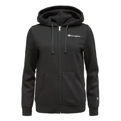 Champion HOODED FULL ZIP Dámská mikina, černá, velikost