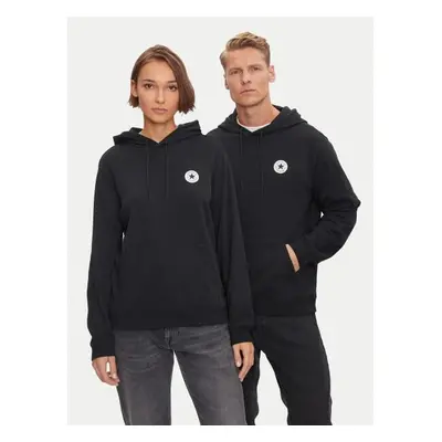 Converse STANDARD FIT CORE CHUCK PATCH HOODIE FT Unisex mikina, černá, velikost