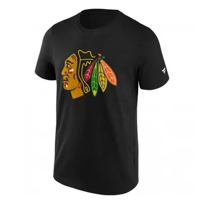 FANATICS NHL PRIMARY LOGO GRAPHIC CHICAGO BLACKHAWKS Pánské triko, černá, velikost