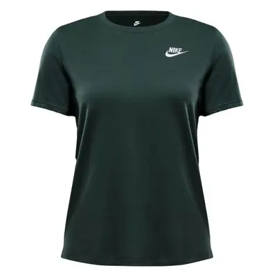 Nike SPORTSWEAR CLUB Dámské tričko, tmavě zelená, velikost