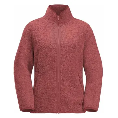 Jack Wolfskin HIGH CURL JACKET W Dámská outdoorová mikina, červená, velikost