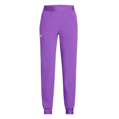 Under Armour SPORT WOVEN JOGGER Dívčí tepláky, fialová, velikost