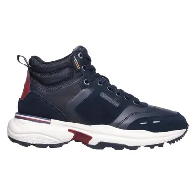 Tommy Hilfiger RUNNER CORDURA LEATHER Pánská volnočasová obuv, tmavě modrá, velikost