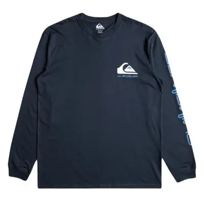 Quiksilver COMP LOGO LS Pánské triko, tmavě modrá, velikost