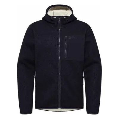 Jack Wolfskin KAMINFEUER HOODED JKT Pánská outdoorová mikina, tmavě modrá, velikost