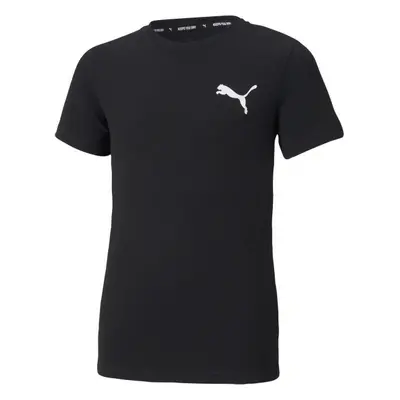 Puma ACTIVE SMALL LOGO TEE Chlapecké sportovní triko, černá, velikost