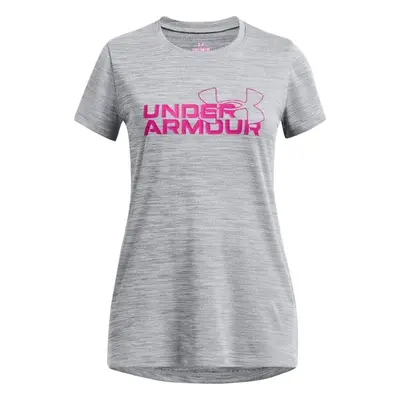 Under Armour TECH TWIST LOGO Dívčí triko, šedá, velikost