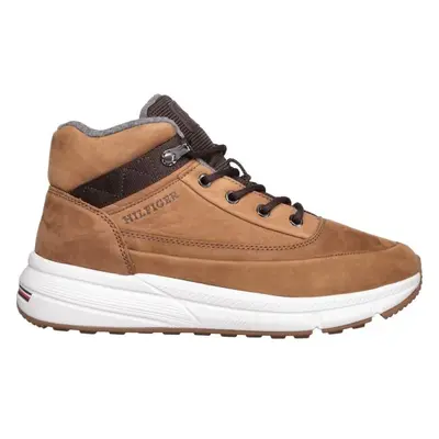 Tommy Hilfiger WARM NUBUCK HYBRID B Pánské zimní boty, hnědá, velikost