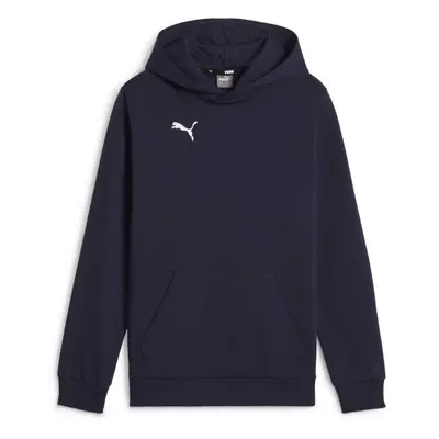 Puma TEAMGOAL CASUALS HOODY JR Dětská mikina, tmavě modrá, velikost