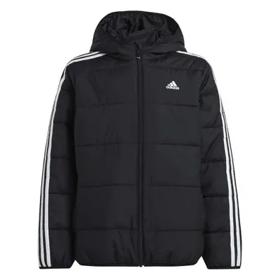 adidas ESSENTIALS 3-STRIPES PADDED Dětská bunda, černá, velikost