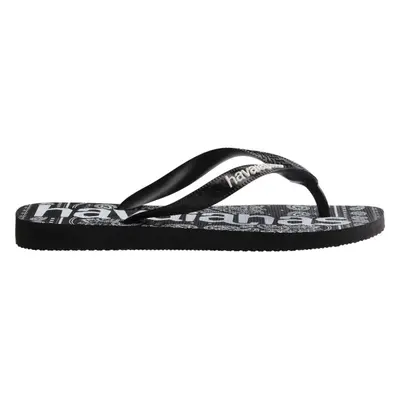 HAVAIANAS TOP LOGO MANIA FASHION Unisex žabky, černá