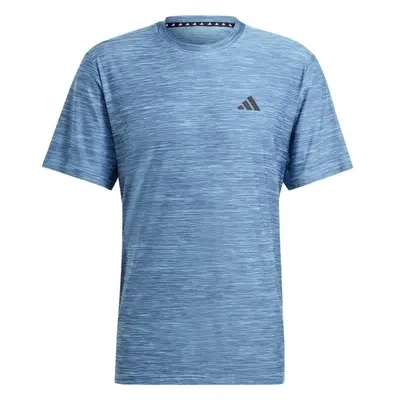 adidas TRAIN ESSENTIALS STRETCH TRAINING TEE Pánské sportovní triko, modrá, velikost