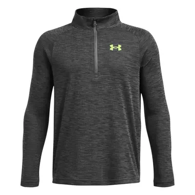 Under Armour TECH TEXTURED Chlapecké triko, tmavě šedá, velikost