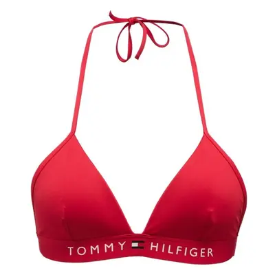 Tommy Hilfiger TH ORIGINAL-TRIANGLE FIXED FOAM Dámský vrchní díl plavek, červená, velikost