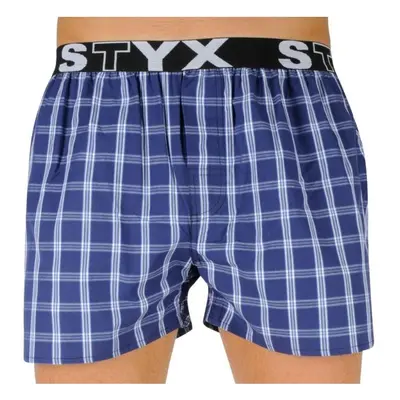 Styx MEN'S BOXERS SHORTS SPORTS RUBBER Pánské trenky, modrá, velikost