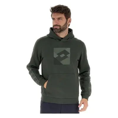 Lotto ATHLETICA SQUARE HOODIE Pánská mikina, tmavě zelená, velikost