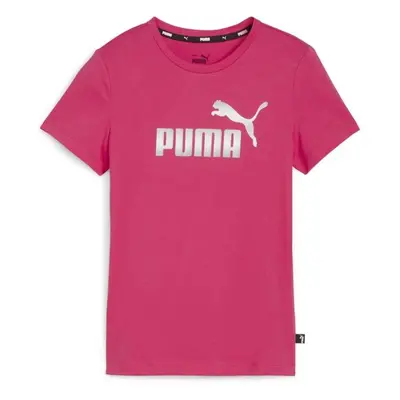 Puma ESSENTIALS LOGO TEE G Dívčí triko, růžová, velikost