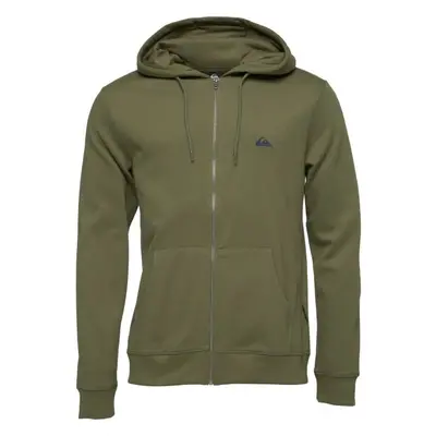 Quiksilver BASIC HOOD ZIP YOUNG MEN Pánská mikina, khaki, velikost