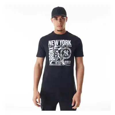 New Era NEW YORK YANKEES MLB DISTRESSED Pánské triko, černá, velikost