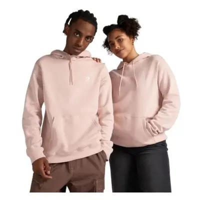 Converse STANDARD UNI FIT LEFT CHEST STAR CHEV EMB HOODIE FT Unisex mikina, růžová, velikost