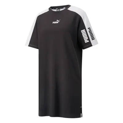 Puma POWER COLORBLOCK TEE DRESS TR Dámské šaty, černá, velikost