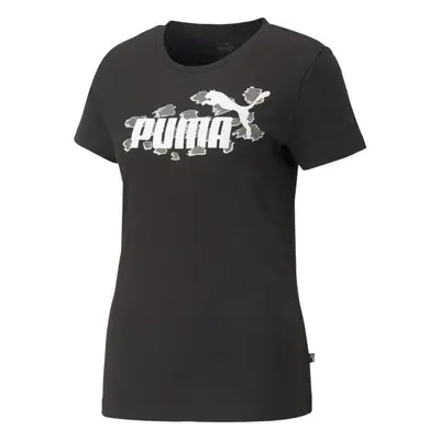 Puma ESSENTIALS+ANIMAL TEE Dámské triko, černá, velikost