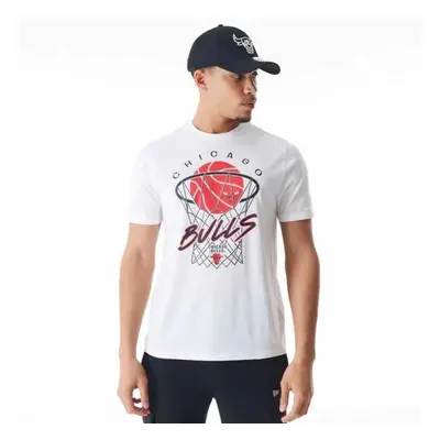 New Era CHICAGO BULLS NBA NET Pánské triko, bílá, velikost