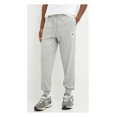 Converse STANDARD FIT CORE CHUCK PATCH PANT FT Unisexové tepláky, šedá, velikost