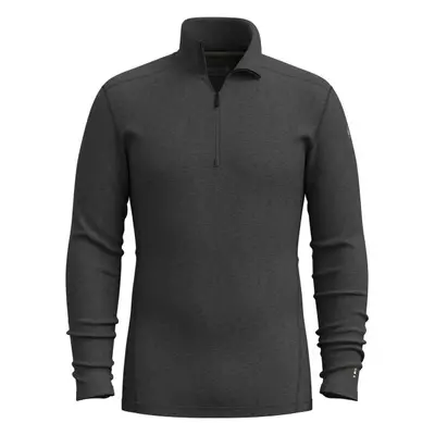 Smartwool CLASSIC THERMAL MERINO BL 1/4 ZIP Pánské termo triko, tmavě šedá, velikost