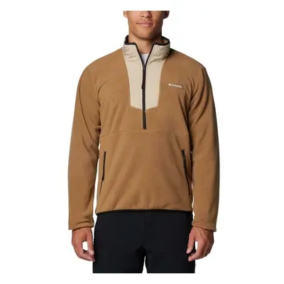 Columbia SEQUOIA GROVE HALF ZIP FLEECE Pánská fleecová bunda, hnědá, velikost